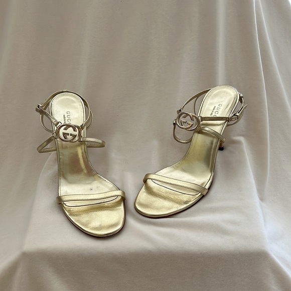 Gucci Gold Heels - Picture 4 of 14